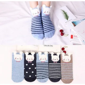 Dívčí ponožky s oušky - 5 párů 7