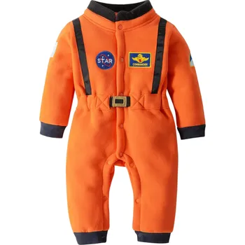 Karnevalová maska Dětský kostým kosmonaut oranžová 18-24 měsíců