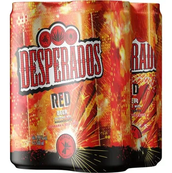 Pivo Desperados RED 4×0,5 l plech