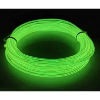 Karnevalový doplněk LED NEON ohebný pásek 2 m neonová zelená