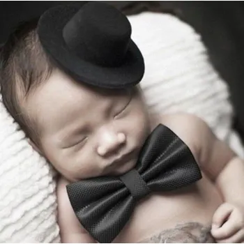 Klobouk Dětský set na focení klobouk a motýlek