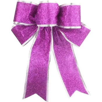 Vánoční dekorace Vánoční mašle fialová