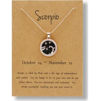 Náhrdelník Náhrdelník znamení zvěrokruhu D131 černá 10