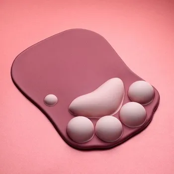 Podložka pod myš Podložka pod myš s ergonomickou podpěrou zápěstí K2495 tmavě růžová