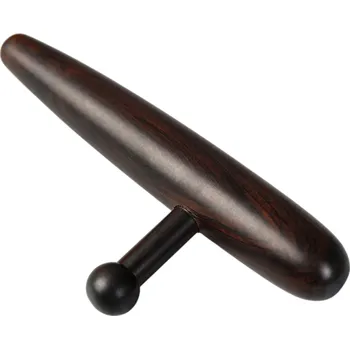 Dřevěná masážní pomůcka na tlakové body 15 cm Masážní hůlka ze santalového dřeva Trigger point Terapie svalových uzlů Hloubková relaxace