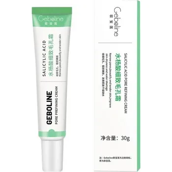 Krém proti rozšířeným pórům s kyselinou salicylovou Krém proti černým tečkám Vyhlazující krém na obličej 30 g