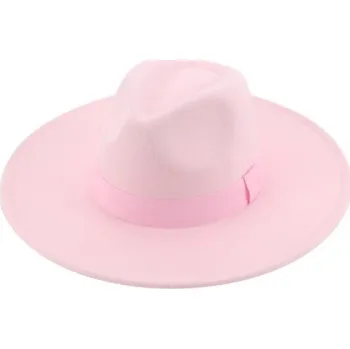 Klobouk Plstěný klobouk světle růžová