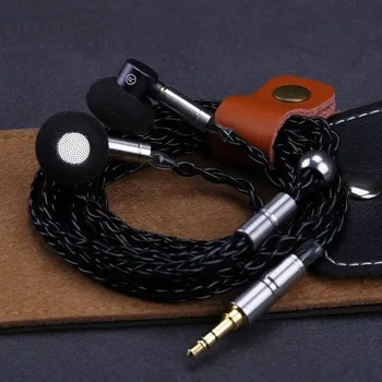 Sluchátka Sluchátka s pleteným kabelem tmavě šedá