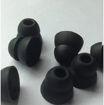 Příslušenství pro sluchátka Double špunty na sluchátka 10 ks černá