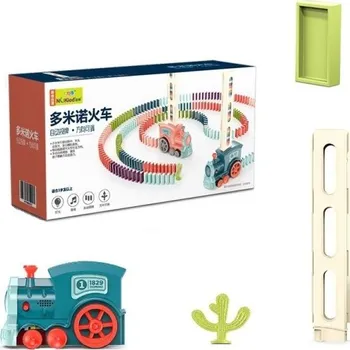 Vláček a vláčkodráha Vláček stavějící domino G3035 modrá