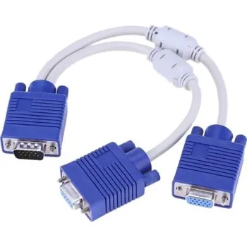 Video kabel Propojovací kabel VGA na dual VGA 30 cm