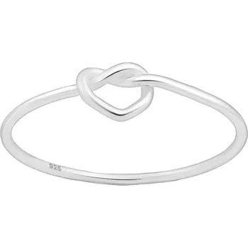 Prsten Prstýnkárna Stříbrný minimalistický prstýnek Uzlík AG 925 ≤ 0,7g Velikost prstenu: 5 (49)