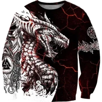 Pánská mikina Pánská mikina s drakem 3XL 2