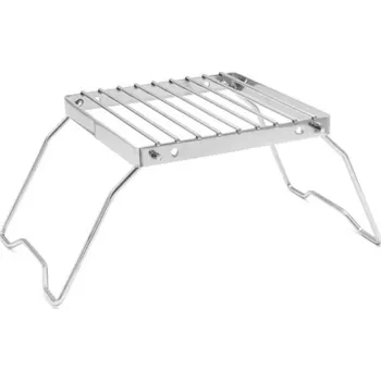 Grilovací rošt Nerezový stojan nad plynový hořák 16 x 16 cm Stojan s mřížkou na konvici Stojací rošt na oheň Kempování a outdoor