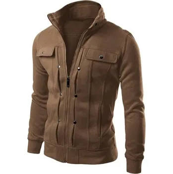 Pánská mikina Pánská mikina v zajímavém provedení J939 hnědá XS