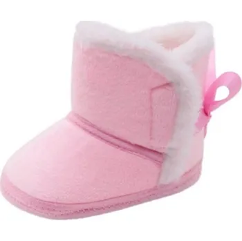 Dívčí obuv Dětské zimní capáčky A2570 růžová 6-12 měsíců