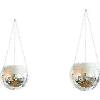 Květináč Závěsný květináč disco koule 2 ks 1