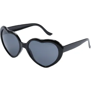Dámské brýle s efektem srdce černá