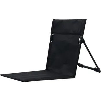 kempingová židle Skládací kempingové křeslo 41,5 x 39,5 x 38 cm Lehká židle na kempování Podsedák s opěrkou Zahradní sezení Cestovní křeslo černá