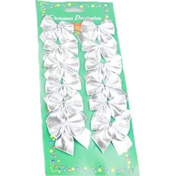 Vánoce Vánoční dekorativní mašle 12 ks C623 4