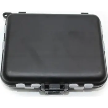 Ledvinka Mini krabička s přihrádkami na rybářské háčky a návnady 12,2 x 10,5 x 3,4 cm Přenosná úložná krabička na rybářské potřeby Organizér na drobné rybářské příslušenství