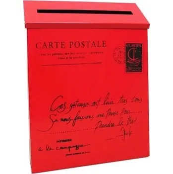 Poštovní schránka J3171 červená