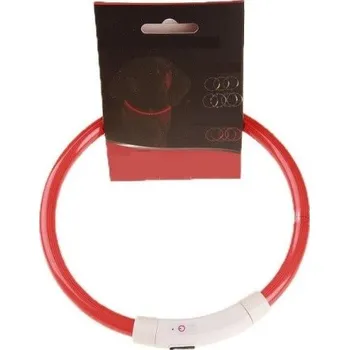 Obojek pro psa Svítící obojek pro psy červená S