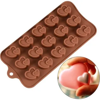 Forma na pečení Silikonová forma na čokoládová srdce