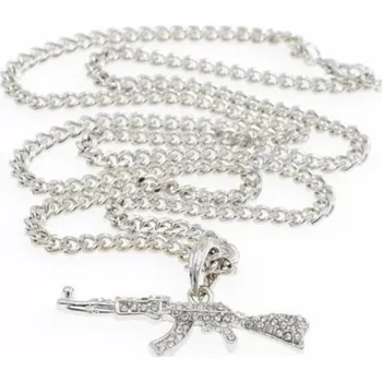 Náhrdelník Náhrdelník se zbraní stříbrná