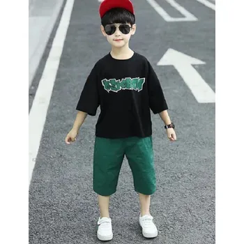 Chlapecké tričko a kalhoty L1631 černá 4