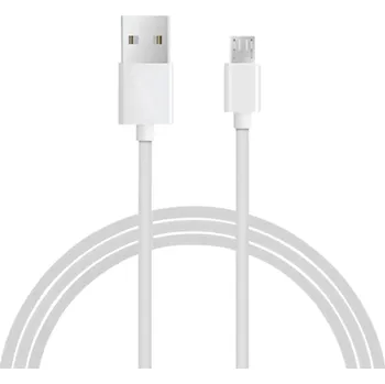 Datový kabel Rychlonabíjecí kabel USB A na Micro USB 1 m 2.4A vysokorychlostní přenos dat 480 Mbps nabíjení a synchronizace zařízení s micro USB konektorem bílá
