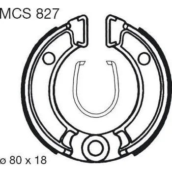 Motodíl Brzdové čelisti LUCAS MCS 827 HONDA SA 50 Vision 1988-1987