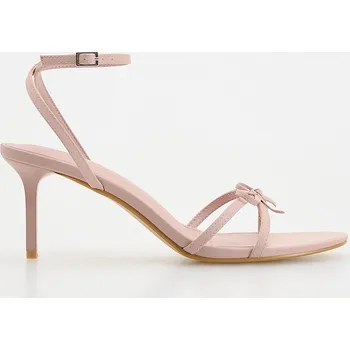 Dámské sandále Reserved - Sandály s mašlí - růžová - 288CR-30X - 288CR-30X-38