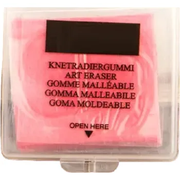 Pryž Měkká guma na tužky pro umělce Gumovací pryž šetrná k papíru Kvalitní mazací guma v plastovém boxu Umělecká guma na gumování tužek 4 x 3,5 x 1 cm červená