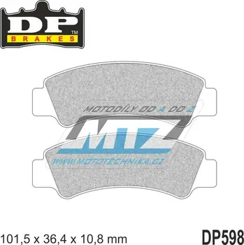 BRZDOVÉ DESTIČKY SIN CF MOTO FR DP598