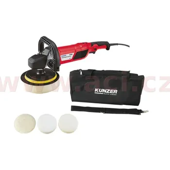 Nářadí na motocykly leštička rotační KUNZER 1500 W, regulace otáček 600-3000 ot./min., včetně kotoučů a tašky 7PM05
