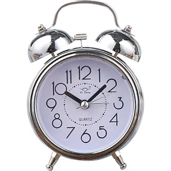 Hodiny Analogový budík G1623 stříbrná