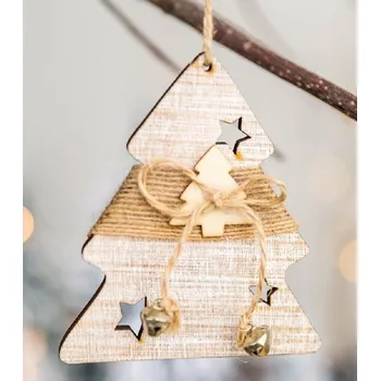 Vánoční dekorace Vánoční dřevěná ozdoba 1