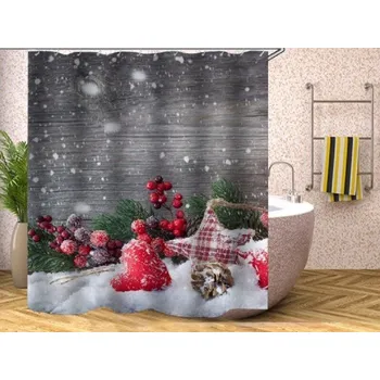 Vánoční sprchový závěs C52 XL 22
