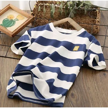 Chlapecké pruhované tričko bílá 4