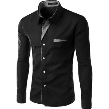 Pánská košile Luxusní pánská košile - Černá S