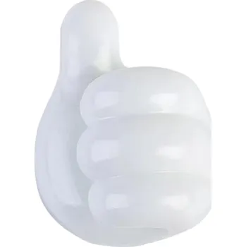 kabelová chránička Držák kabelu ve tvaru ruky 4 ks bílá