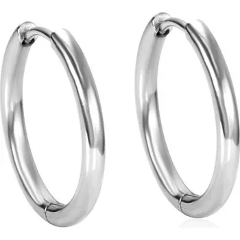 Šperk Kruhové náušnice G2483 stříbrná 16 mm