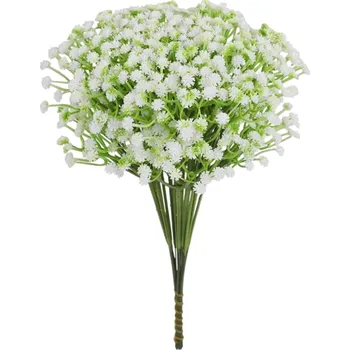 umělá květina Sada 20 ks jemných bílých umělých květin 29 cm Plastová dekorace do vázy na svatbu do domu na stůl výzdoba interiéru a oslav