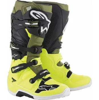 Boty Alpinestars TECH7 offroadové/motocrossové - černo-žluté AS2012014-5561