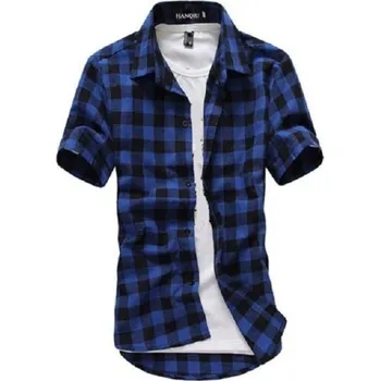 Pánská košile Pánská košile s krátkým rukávem F418 tmavě modrá M