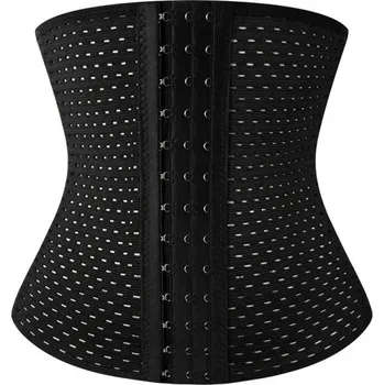 Opasek na cvičení Zeštíhlující pás na tvarování postavy Fitness kompresní korzet pro muže Opěrný pás na hubnutí Se zapínáním na háčky Bederní podpora Držení těla černá M