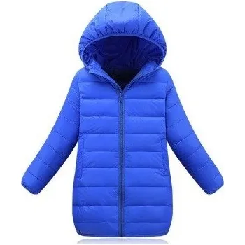 Dívčí bunda Dívčí zimní bunda s kapucí J2900 modrá 10