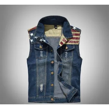 Pánská větrovka Pánská džínová vesta F1284 M 6