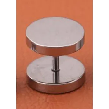 Náušnice Falešné plugy do ucha stříbrná 12 mm